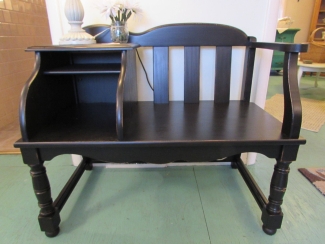 example piece of furniture using lamp black milk paint